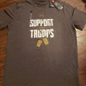 NWT UA Support the Troops Tshirt